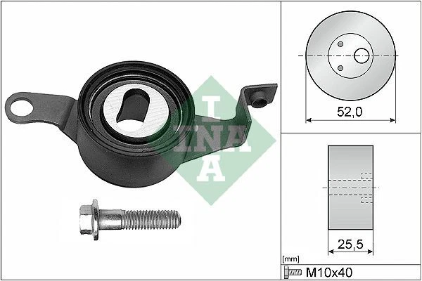 INA Galet tendeur de courroie de distribution Poulie-tendeur 531 0225 10 25,5mm
