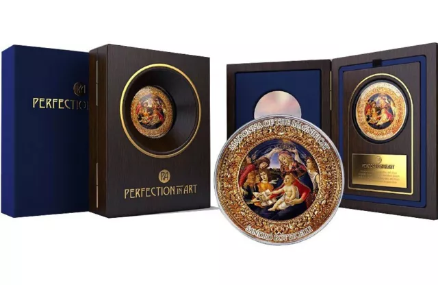 2015 Madonna  of the Magnificat  Perfection of Art Series  2 oz Pure Silver Coin