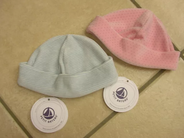 Mütze, Baby,Nicky, rosa oder hellblau, von Petit Bateau.  NEU!!!