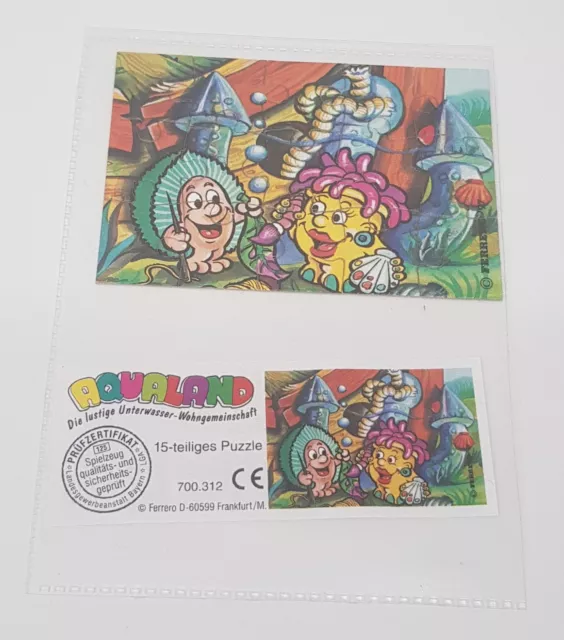 Ü ei Puzzle Aqualand (2) aus dem Jahr 1997 mit BPZ in Schutzfolie guter Zustand