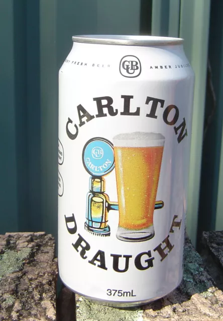 Carlton Draught Celebrating 150 Years 375ml  Bottom Opened Empty Limited Edition