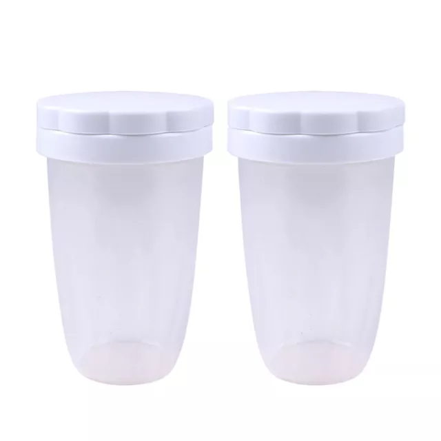 2PCS Plastic Flour Sieve Cup for Baking & Straining
