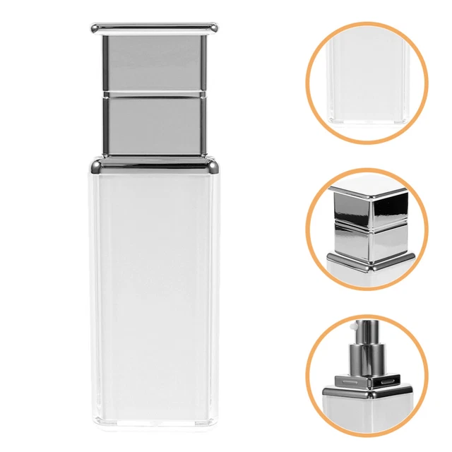 Set 7 Bottiglie Vuote Da Viaggio Con Tappo Flip - Flaconi Portatili Per Liquidi, Ideali Per Aereo E Vacanze (Tappo Bianco)