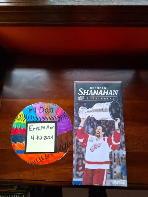 Brendan Shanahan Bobblehead, Detroit Red Wings, St. Patrick’s Day Limited Ed.