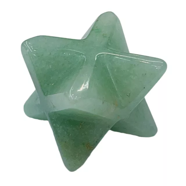 20pcs 25mm Natural Green Aventurine Stone Merkaba Star Healing Reiki Adventurine 2