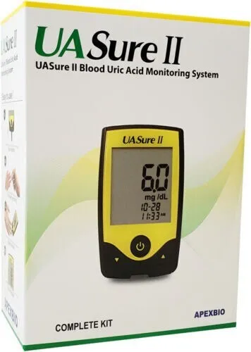 UASure II Uric Acid Meter, Test Kit for Uric Acid. UA Sure Gout Monitor.