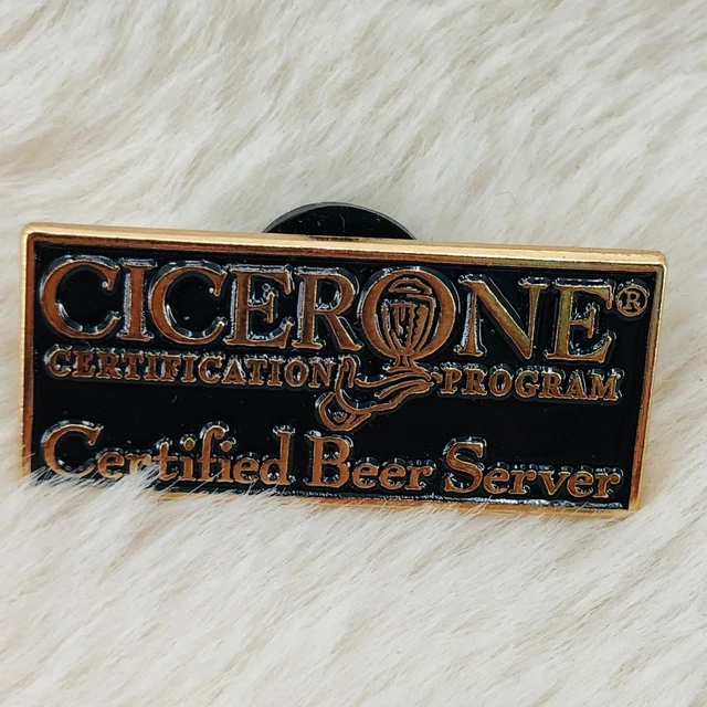 Cicerone Certified Beer Server Certification Program Member Enamel Lapel Pin