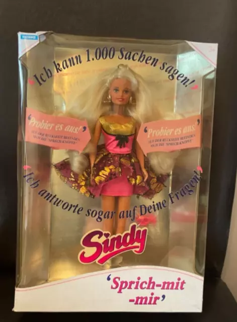 VINTAGE 1993  HASBRO German- Talking SINDY "1000 Words" NRFB/ SEALED BOX ~ RARE