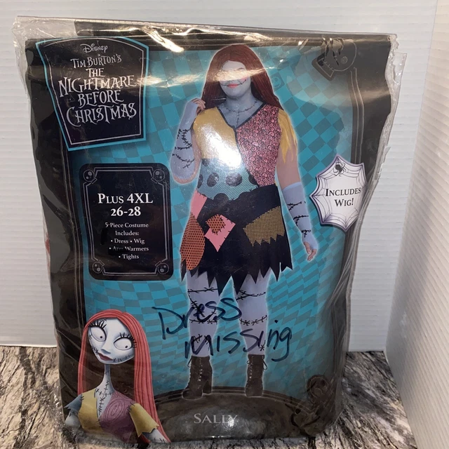 Nightmare Before Christmas Sally Plus Costume plus size 4XL missing dress Nightmare Before Christmas Sally Plus Costume plus size 4XL missing dress