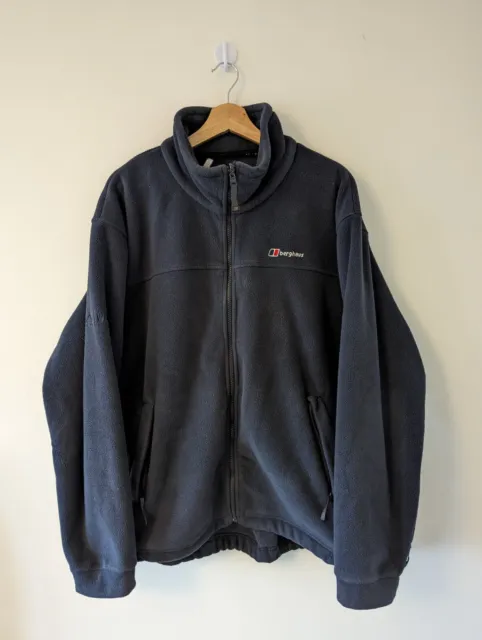 Berghaus Polartec Fleece Large Wind Pro Navy Blue Heavy Duty