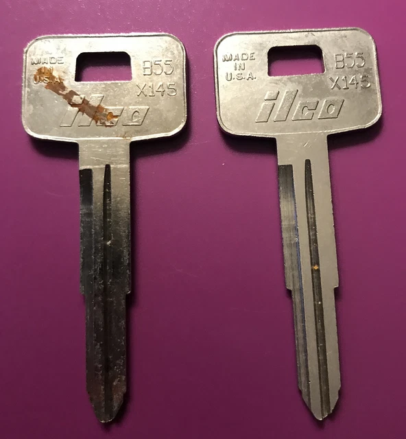 Ilco brand key blanks, set of 2, #B55, locksmith    X145        [cb2]