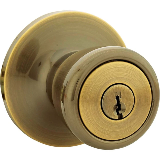 Steel Pro Antique Brass Entry Door Knob TR800B Pack of 6 Steel Pro 5762AB-ET CP