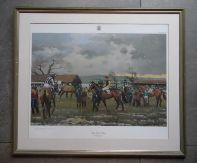 Neil Cawthorne 'The Last Race' Signed LE Print. Horseracing. Framed