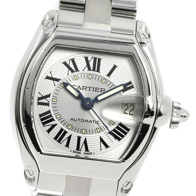 CARTIER Roadster LM W62000V3 Date Silver Dial Automatic Men's Watch_750425 CARTIER Roadster LM W62000V3 Date Silver Dial Automatic Men's Watch_750425