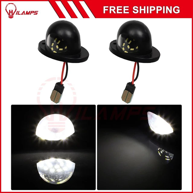 2pcs FULL LED License Plate Light Lens Lamp For Dodge RAM 1500 2500 3500 94-01