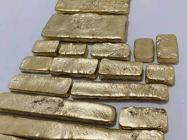 60 Grams Scrap Gold Bar For Gold Recovery Melted Different Computer Coins Pins