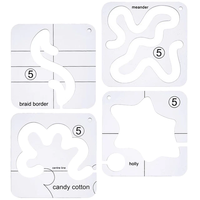 4pcs Quilt -Vorlage Nähe Patchwork Quilt Vorlage DIY Craft Sewing Supply