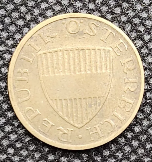 🪙1978 Austria 50 Groschen Coin AU  Aluminum Bronze Money 🪙 2
