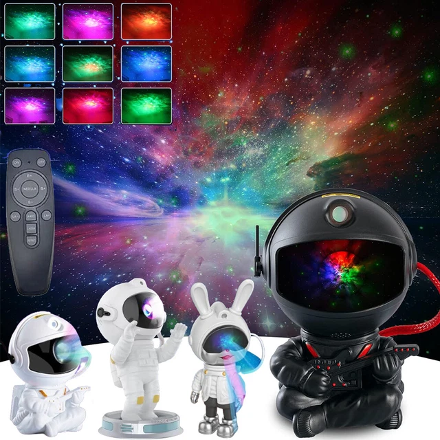 GALAXY ASTRONAUT PROJECTOR w/Remote Galaxy Space Nebula Star Night