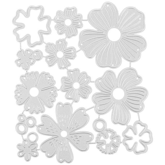 Matrice De Découpe Pinkfresh Studio - Feuilles Courbes - Pour Scrapbooking Et Carterie - Réf. 106721