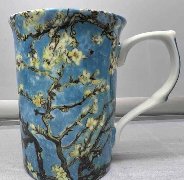 Blue Cup Blossoming Trees By Van Gogh Stechcol Cup Mug New  10 oz 4  " High