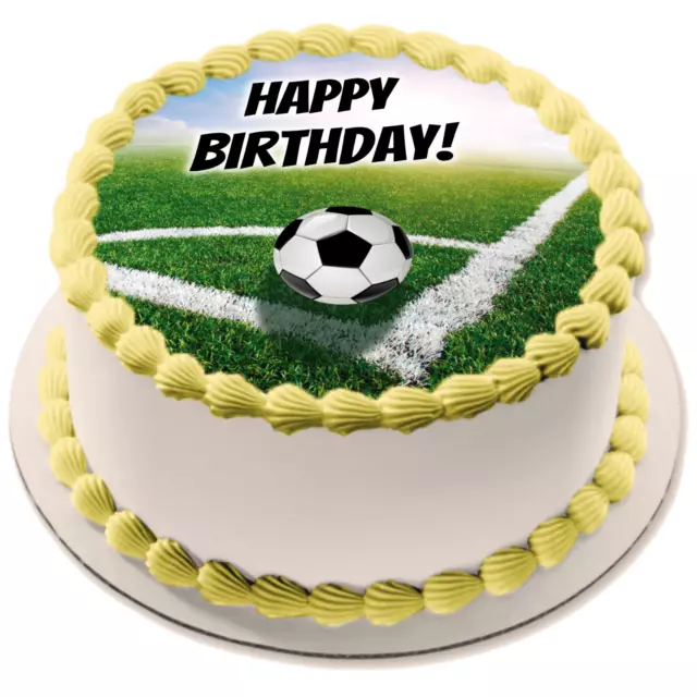 Fußball Tortenaufleger Muffin Bild Party Deko Geschenk Cupcake essbar Geburtstag