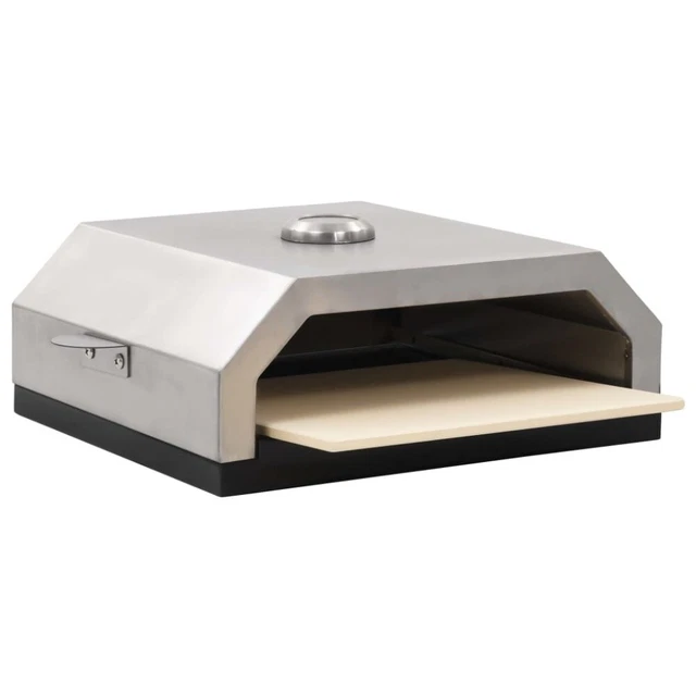 Pizzaofen mit Keramikstein Pizza Backofen Pizzabackofen für Gas-Kohlegrill Neu 5