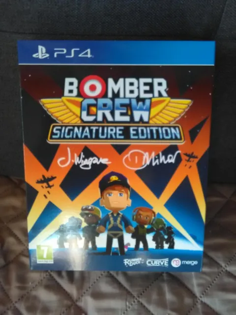 RARE Jeu vidéo Bomber Crew SIGNATURE limitée et numérotée PS4 PARFAIT ETAT