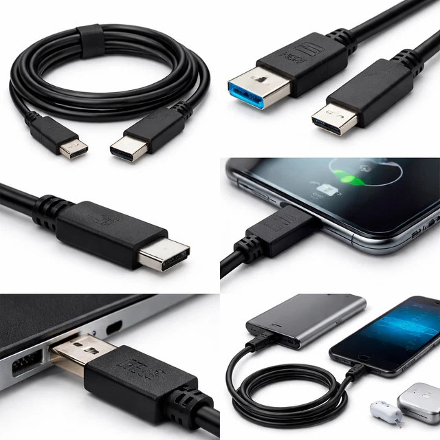 Câble USB-C Vers Jack 3.5mm Audio PH26 - Blanc - Neuf Avec Garantie 2 Ans