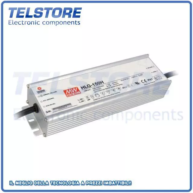 1pcs HLG-150H-36 Alimentatore switching per diodi LED 151,2W 36VDC 4,2A IP67  .