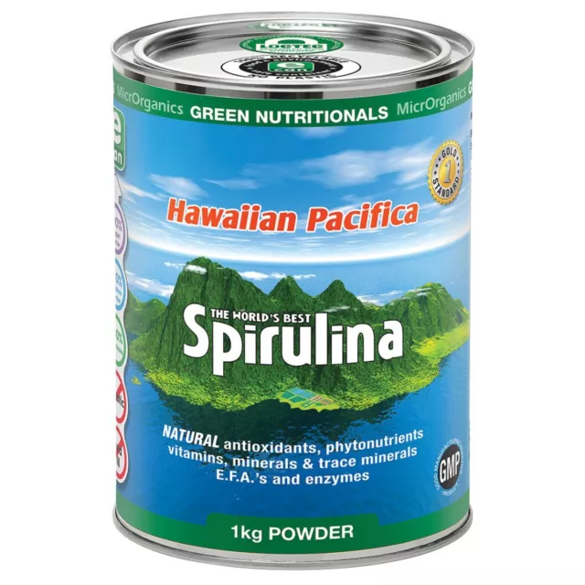 NEW MicrOrganics Green Nutritionals Hawaiian Pacifica Spirulina 1KG Powder