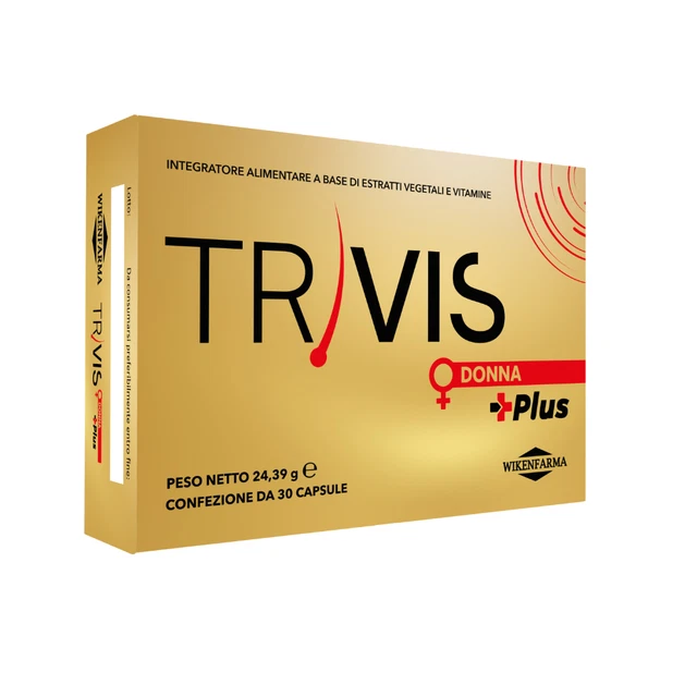 3 Conf. TriVIS Donna Plus 30cps alopecia femminile comp. inf. post menopausa