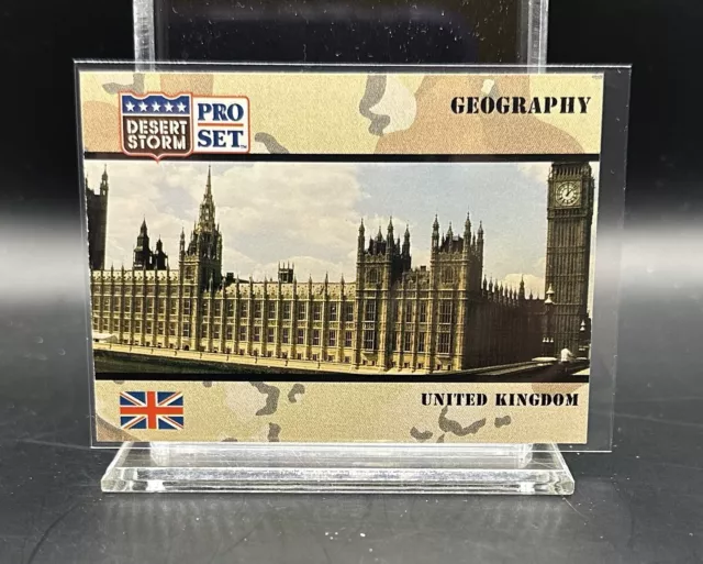 1991 Pro Set Desert Storm #62 Geography United Kingdom