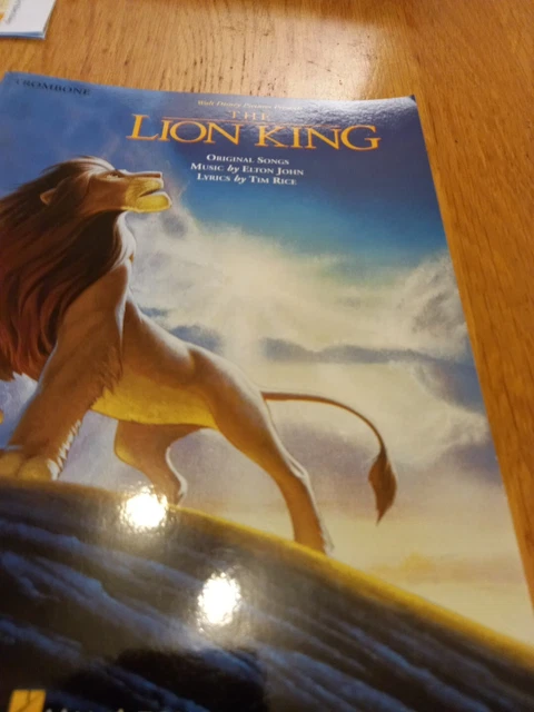 DISNEY - LION KING  - ORIGINAL SONGS For Trombone