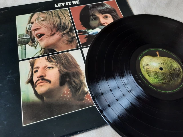 The Beatles LET IT BE LP 1970 UK EXPORT PRESS Apple Inner *VG+ Vinyl* PPCS 7096