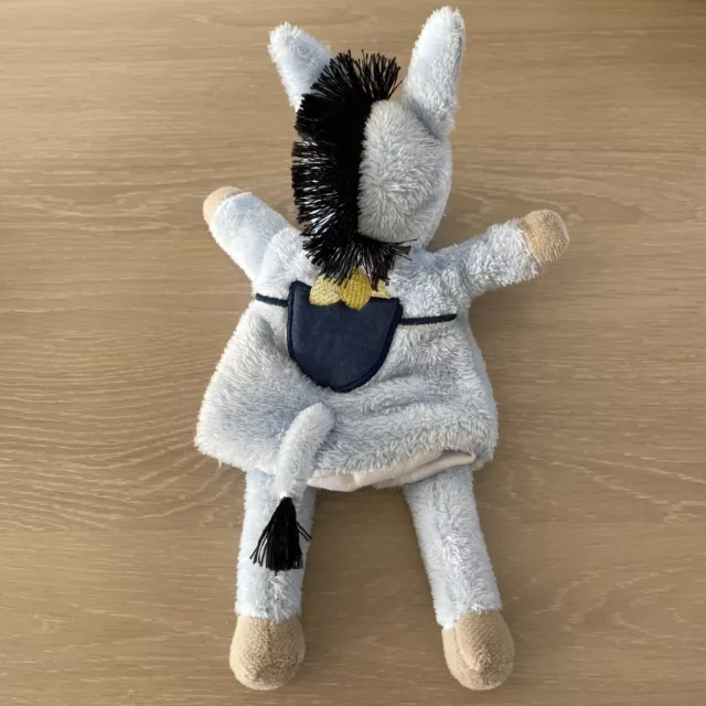 doudou marionnette ane bleu sergent major 2