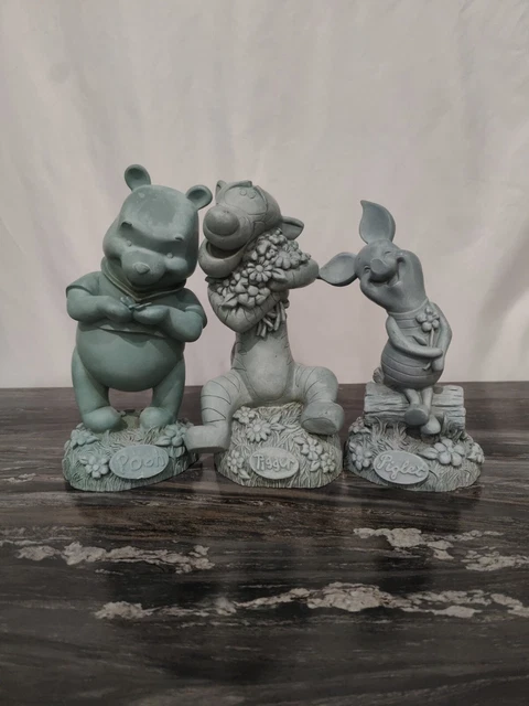 Disney White Swan Winnie the Pooh, Tigger & Piglet Resin Garden Statues Figures Disney White Swan Winnie the Pooh, Tigger & Piglet Resin Garden Statues Figures