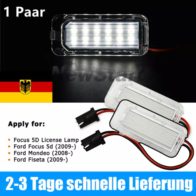 2x LED Kennzeichenbeleuchtung für Ford Focus C MAX S MAX Mondeo Galaxy KUGA 7903