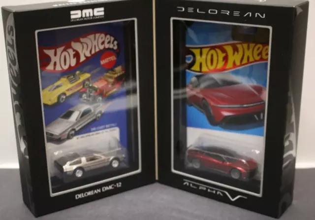 Hot Wheels RLC Mattel Creations DeLorean DMC-12 & Alpha 5 On Hand Sold Out