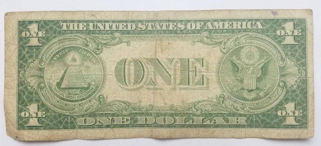 1935 G Blue Seal $1 One Dollar Silver Certificate Bill - Old Paper Money 2