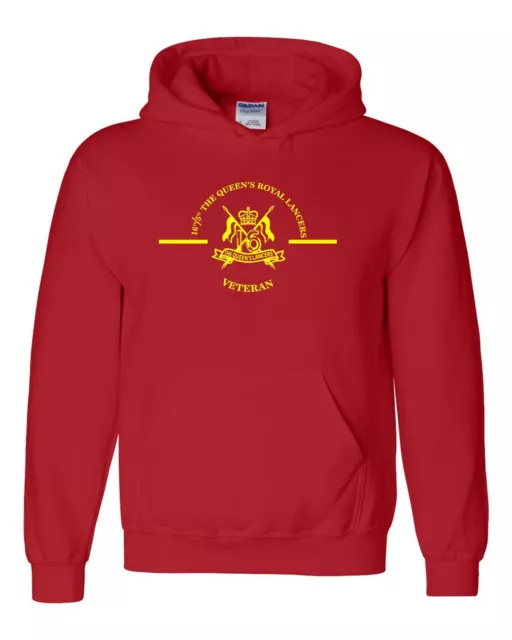 16th/5th the queen's royal  Lancers Hoodie British Army Military Gift