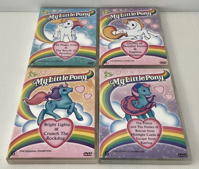 My Little Pony X 4 Bulk Lot DVD Region 4 Free Post See Photos For Titles