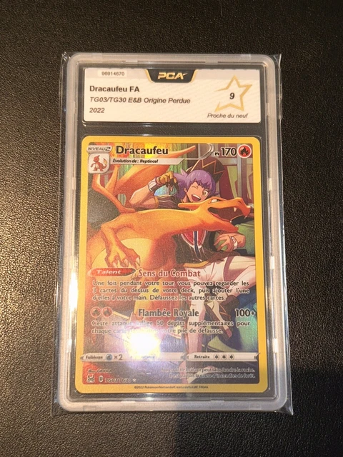 Carte Pokémon Dracaufeu TG03/TG30, EB11 Origine Perdue, PSA 9 FR Carte Pokémon Dracaufeu TG03/TG30, EB11 Origine Perdue, PSA 9 FR