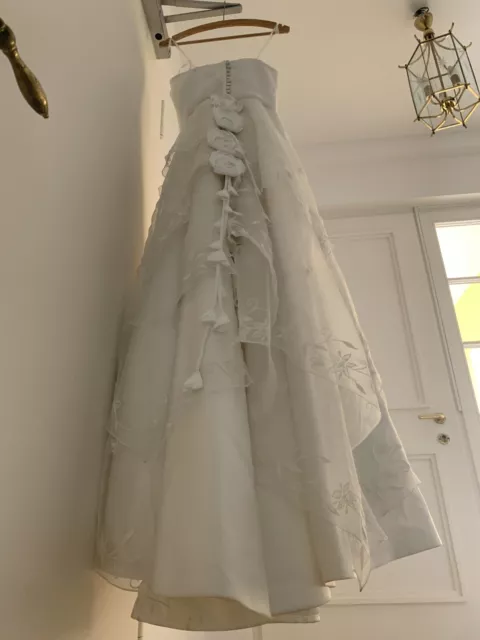 Traumhaftes HOCHZEITSKLEID zart elfenbein, Spitze, elegante, high class BRAUT