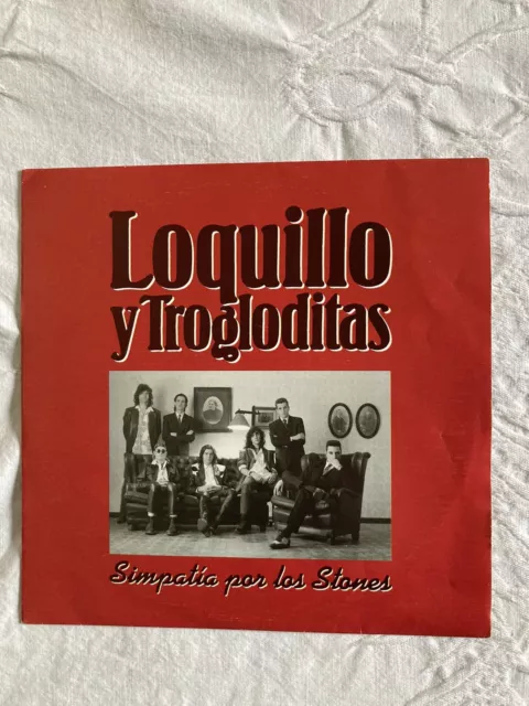 Loquillo Y Trogloditas ‎– Simpatía Por Los Stones single promo 7" Mint/Mint