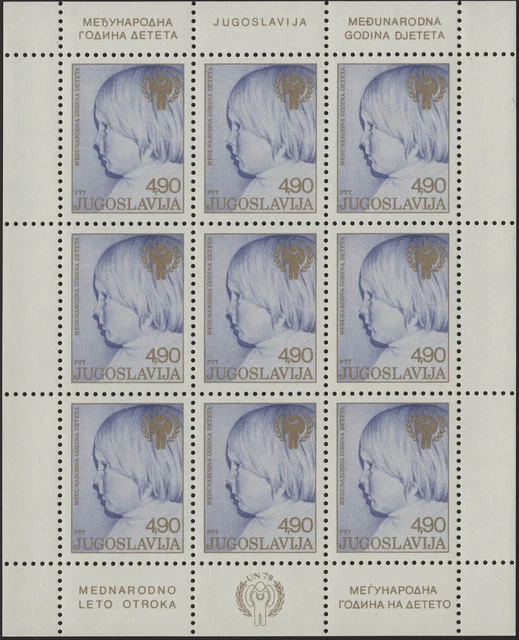 Yugoslavia: girls head, small bow **