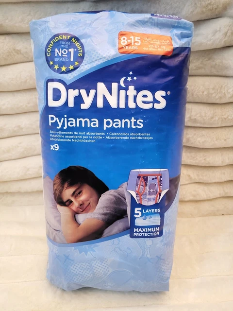 RARE VINTAGE BOYS Drynites 8-15 Years - Full Sealed pack of 9 2018 £20. ...