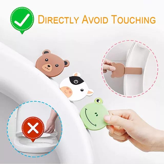 Cartoon Toilet Seat Lifter Toilet Lifting Device Toilet Lid Handle WC Accesso-UL