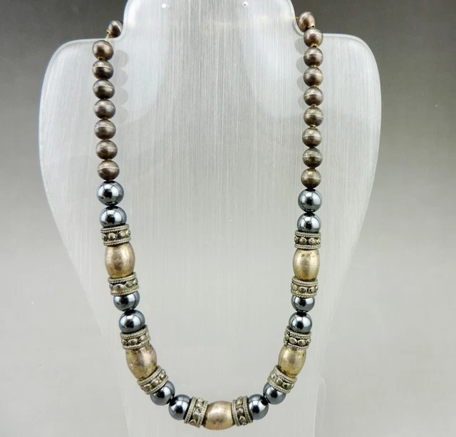 Collier Ethnique Ancien En Argent – Perse 20e Siècle, Occasion Avec Pendentif, Style Vintage Argenté
