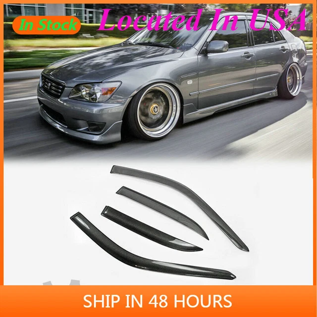 For SXE10 Altezza Z Zenki Carbon Fiber Wind Visor Deflector Exterior Body Kits